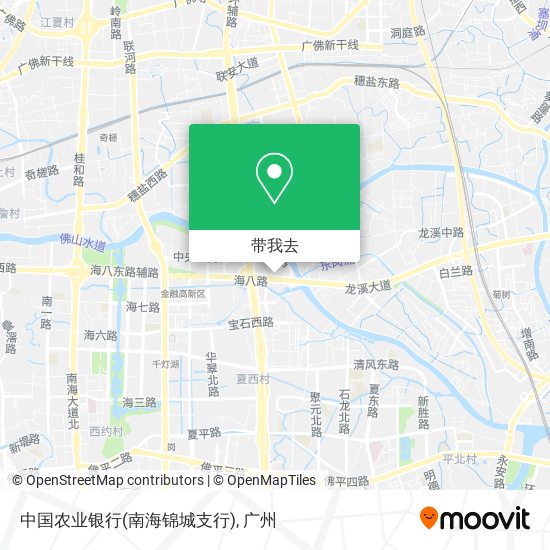 中国农业银行(南海锦城支行)地图