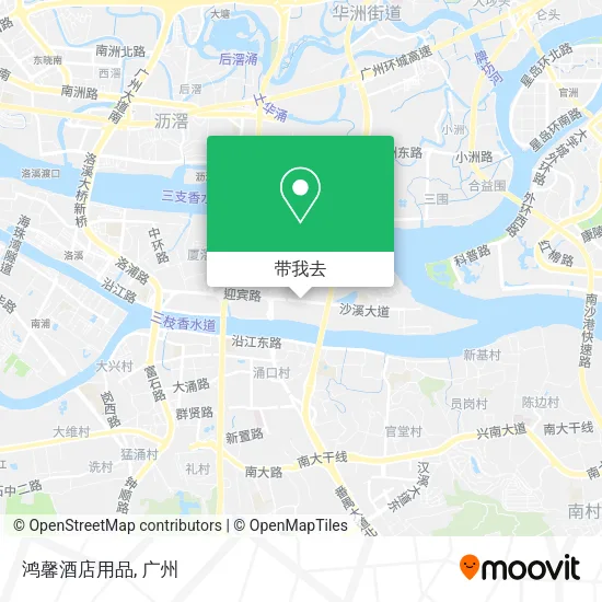 鸿馨酒店用品地图