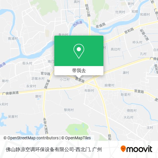 佛山静凉空调环保设备有限公司-西北门地图