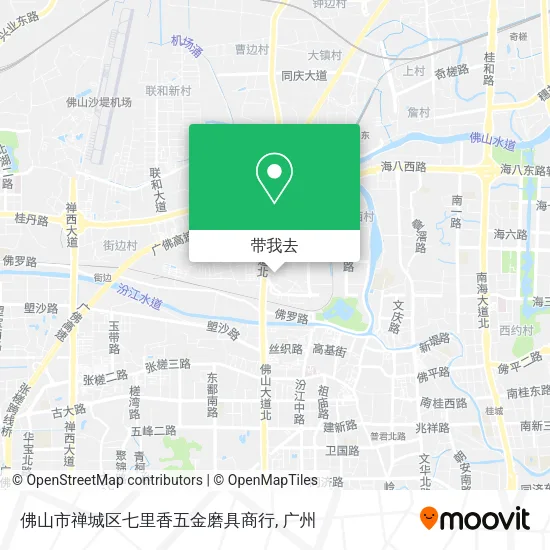 佛山市禅城区七里香五金磨具商行地图