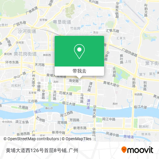 黄埔大道西126号首层8号铺地图