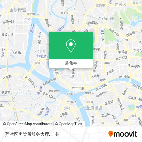 荔湾区房管所服务大厅地图