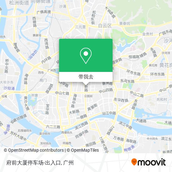 府前大厦停车场-出入口地图