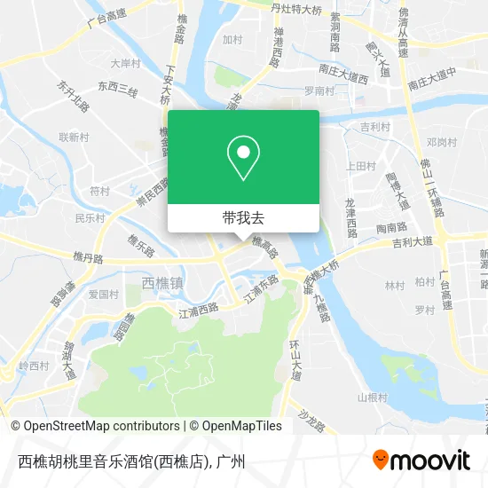 西樵胡桃里音乐酒馆(西樵店)地图