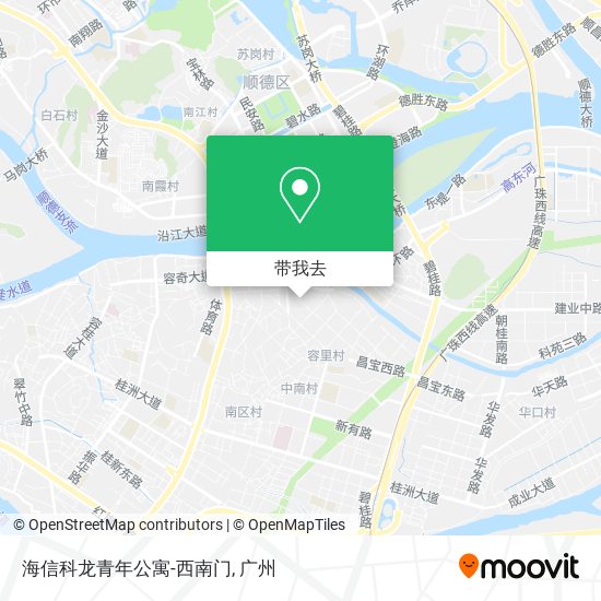 海信科龙青年公寓-西南门地图