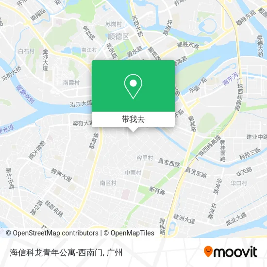 海信科龙青年公寓-西南门地图