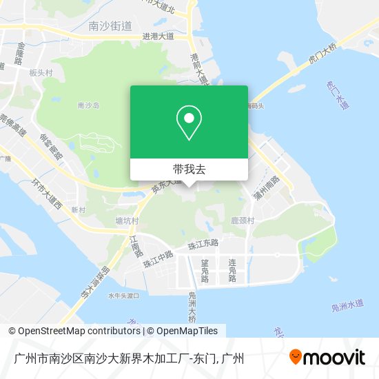 广州市南沙区南沙大新界木加工厂-东门地图