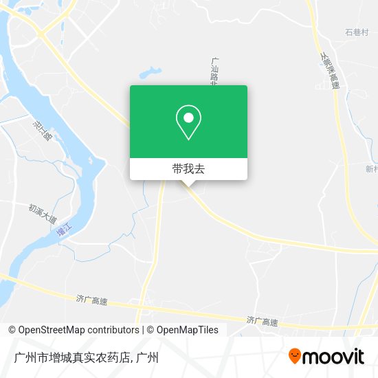 广州市增城真实农药店地图