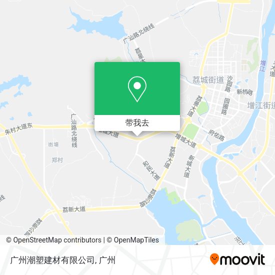 广州潮塑建材有限公司地图