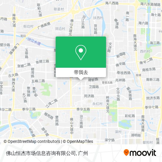 佛山恒杰市场信息咨询有限公司地图