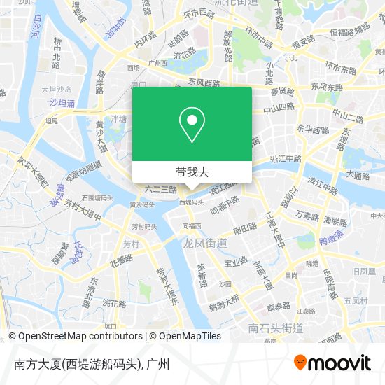 南方大厦(西堤游船码头)地图