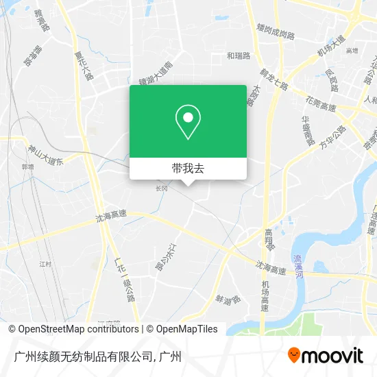 广州续颜无纺制品有限公司地图