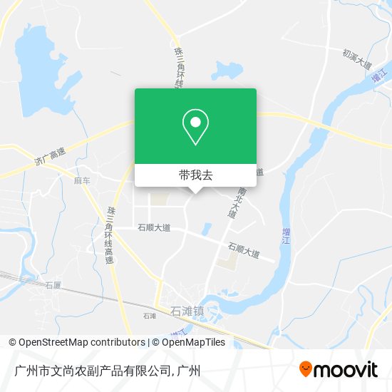广州市文尚农副产品有限公司地图