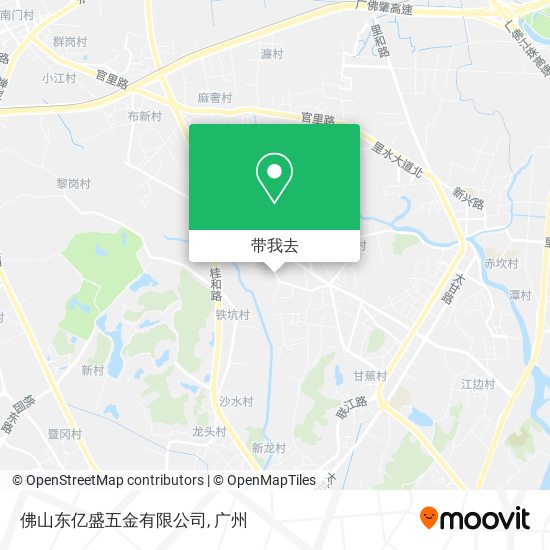 佛山东亿盛五金有限公司地图