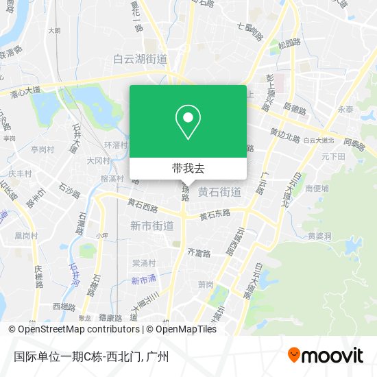 国际单位一期C栋-西北门地图