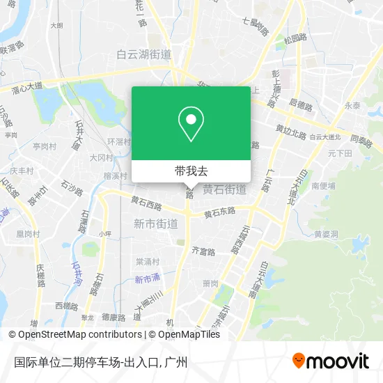 国际单位二期停车场-出入口地图