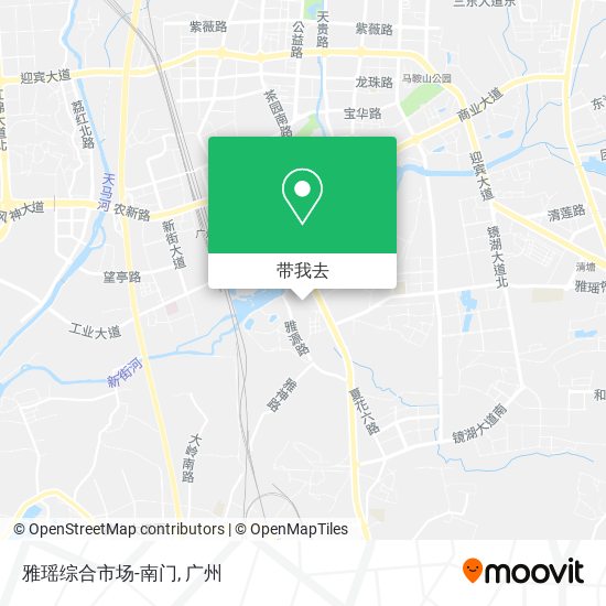 雅瑶综合市场-南门地图