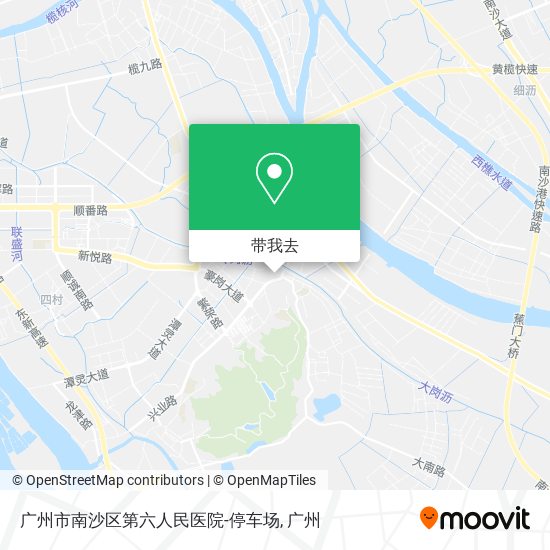 广州市南沙区第六人民医院-停车场地图