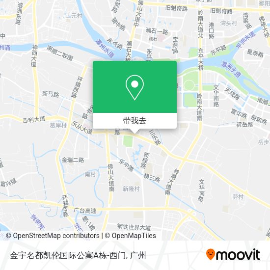 金宇名都凯伦国际公寓A栋-西门地图