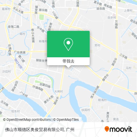 佛山市顺德区奥俊贸易有限公司地图