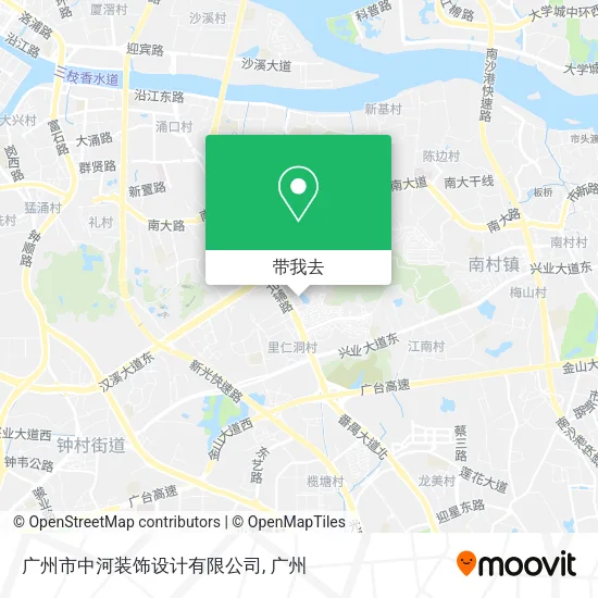 广州市中河装饰设计有限公司地图