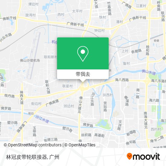 林冠皮带轮联接器地图