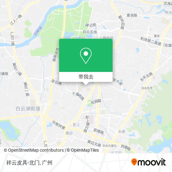 祥云皮具-北门地图