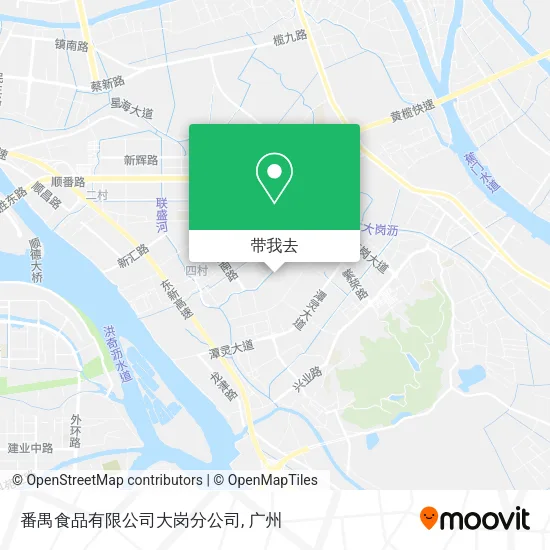 番禺食品有限公司大岗分公司地图