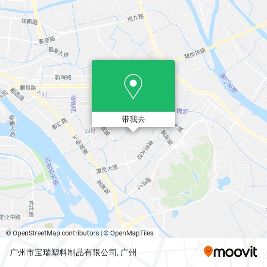 广州市宝瑞塑料制品有限公司地图