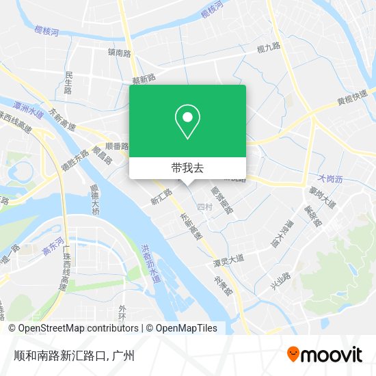 顺和南路新汇路口地图