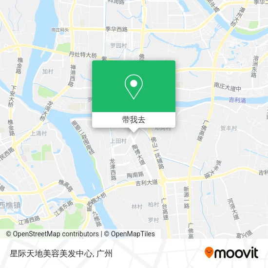 星际天地美容美发中心地图