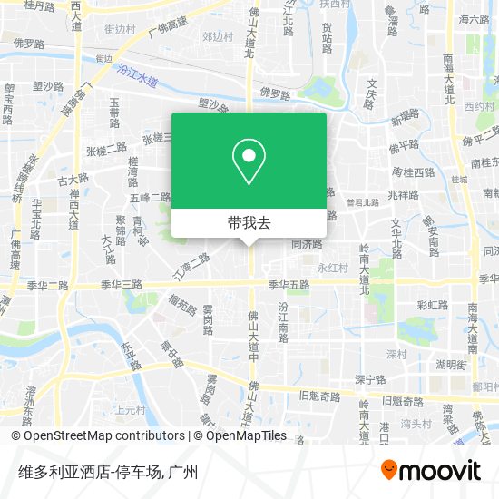 维多利亚酒店-停车场地图