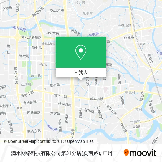 一滴水网络科技有限公司第31分店(夏南路)地图