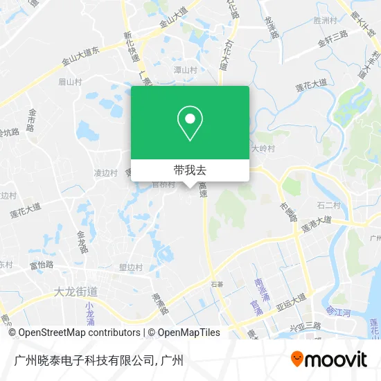 广州晓泰电子科技有限公司地图
