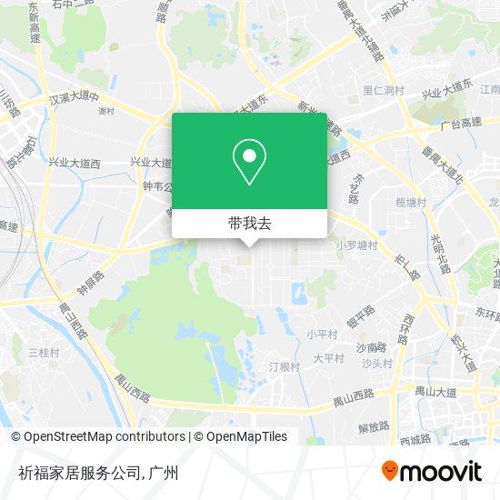 祈福家居服务公司地图