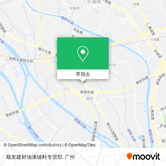顺发建材油漆辅料专营部地图