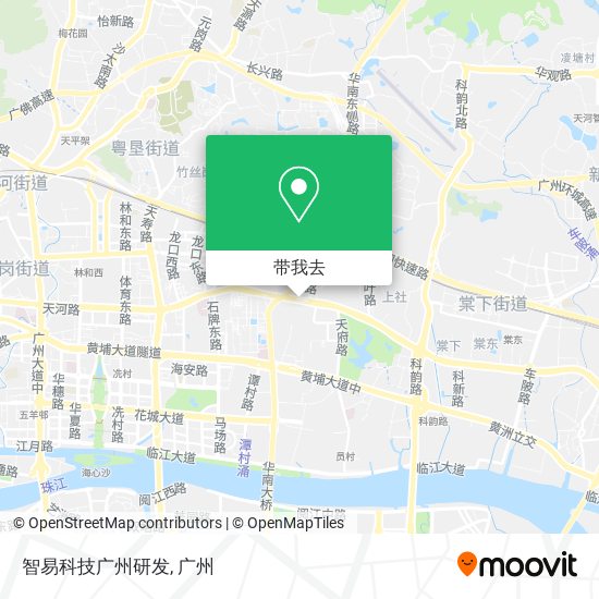 智易科技广州研发地图