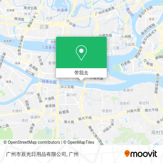 广州市辰光日用品有限公司地图