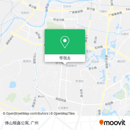 佛山顺鑫公寓地图