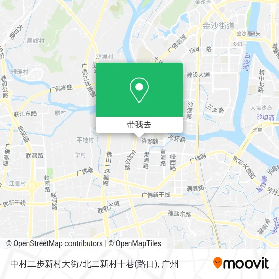 中村二步新村大街/北二新村十巷(路口)地图