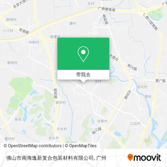 佛山市南海逸新复合包装材料有限公司地图