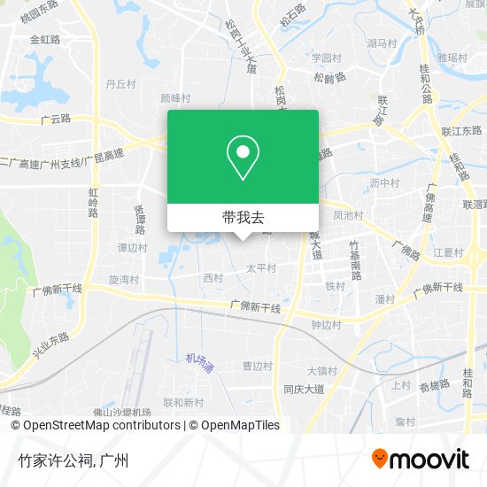 竹家许公祠地图