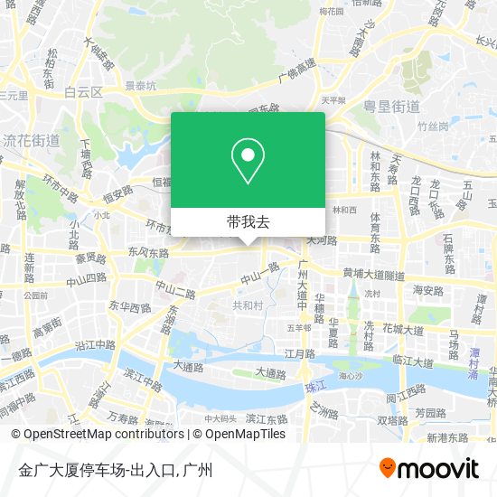 金广大厦停车场-出入口地图
