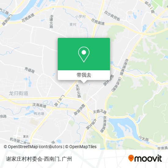 谢家庄村村委会-西南门地图