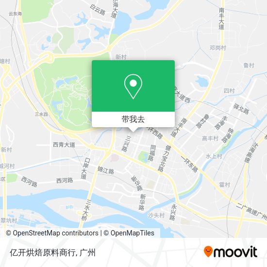 亿开烘焙原料商行地图