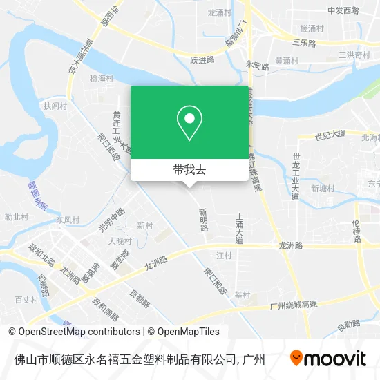 佛山市顺德区永名禧五金塑料制品有限公司地图