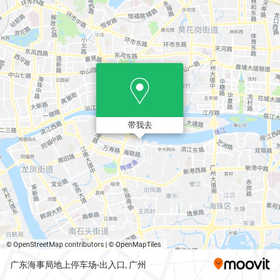 广东海事局地上停车场-出入口地图
