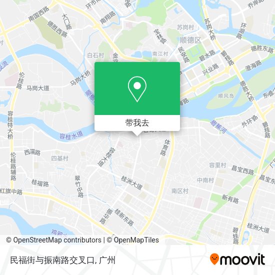 民福街与振南路交叉口地图