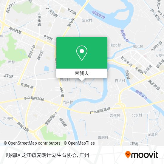 顺德区龙江镇麦朗计划生育协会地图