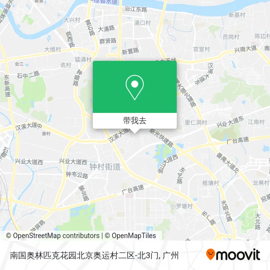 南国奥林匹克花园北京奥运村二区-北3门地图